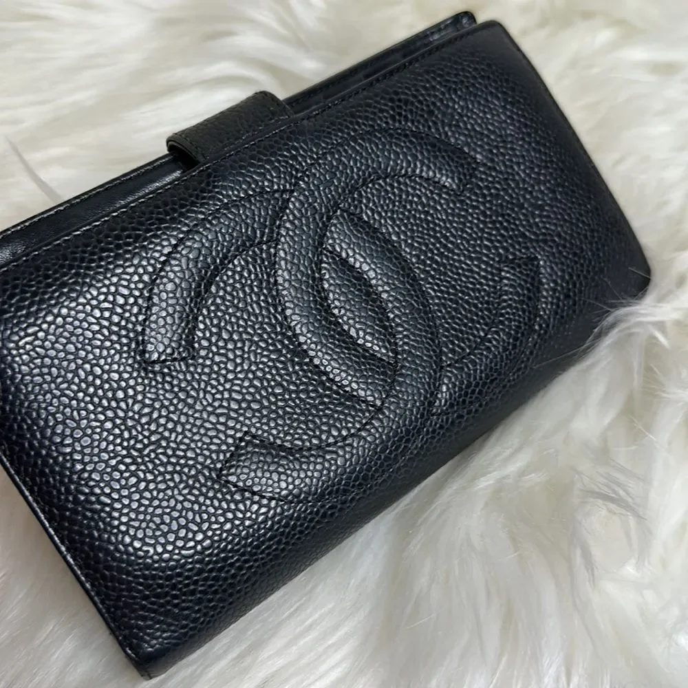 💯Authentic Chanel Caviar Long Wallet🍀 - Picture 12 of 14